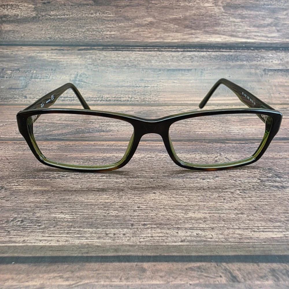 Ray-Ban RB 5169 2383 Tortoise Green Rectangular Eyeglass Frames 54-16-140